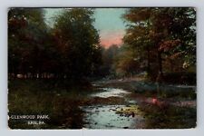 Erie PA-Pennsylvania, Glenwood Park, Antique, Vintage c1914 Souvenir Postcard picture