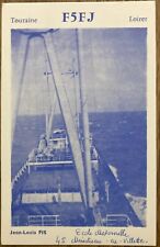 QSL Card - Loiret, France - 1969 - F5FJ - Ship picture