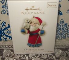 HALLMARK A VISIT FROM SANTA #3 SERIES 2011 CHRISTMAS ORNAMENTS SNOW OWL picture