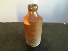 Antique C WILHELM (ARDWICK MANCHESTER) Stoneware Ginger Beer Bottle c1880s picture