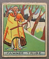 #232 PAWNEE TRIBE 1933 WESTERN R128-2 Strip Card Series of 48 picture