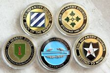 5pcs US Army Challenge Coin Army Combat Infantry Coin 1st 2nd 3rd 4th Infantry picture