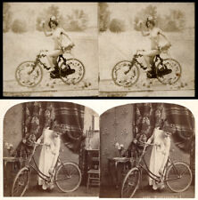 20 Stereoviews interesting old Bicycle Fahrrad Vélo 1900 Serie 2 picture