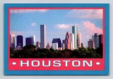 Houston, Texas skyline, city scape post card postcard 6x4 inch  unposted picture