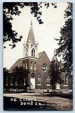 Dows Iowa IA Postcard RPPC Photo ME Methodist Church 1909 Posted Antique picture