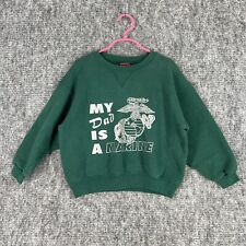 Marine Sweatshirt Youth Small USA Military USMC Fathers Day Dad Vintage 1980s picture
