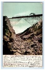 1908 Steel Bridge White Pass & Yukon Railroad Skagway, Alaska AK Postcard picture