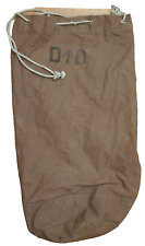 WW2 British Army Combat Duffel Sack Kit Bag - US Named N.L. SCOTT Fall River, KS picture