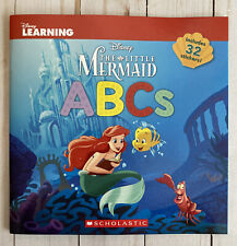 Ariel Little Mermaid ABC Book With 32 Stickers New Disney Learning Kids School picture