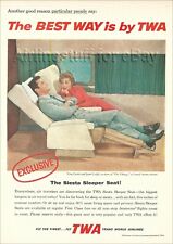 1958 TWA Trans World Airlines AD advert Siesta airways TONY CURTIS JANET LEIGH picture