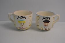 Vintage Mom & Pop Mugs Collectible Pottery Drinkware picture