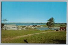 Gavin's Point Dam Missouri River Nebraska South Dakota Postcard 1960s picture