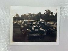 Classic Car Show Dealership  B&W Photograph 2.5 x 3.25 picture