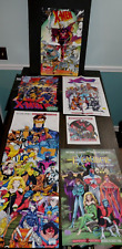 X-men Promo Posters Lot 1991 & 93 NEW Never Displayed - Sega, X-Force, Excalibur picture
