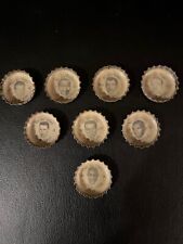 LOT OF EIGHT 1965 COKE NFL ALL STAR BOTTLE CAPS picture