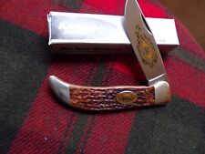 Older Ka-Bar single blade pocket knife Ck-89 Grizzly 1989 collectors club picture