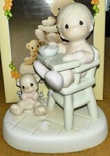 1990 Precious Moments #524077 “Babies First Meal” -W/Box picture