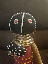 Vintage Ndebele Handmade South African Colorful Beaded Ceremonial Doll 17”  picture