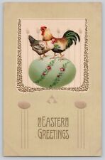 Postcard Easter Greetings Embossed Divided Back picture