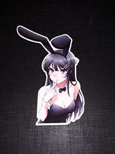 Mai Sakurajima Rascal Does Not Dream of Bunny Girl Senpai Glossy Sticker Anime. picture