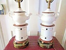 PAIR 2 MID-CENTURY MODERN TABLE LAMPS CHINESE INFLUENCE DRAGON HEADS TEAPOTS 15