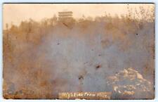 1910 RPPC PEN MAR PARK HIGH ROCK FROM VALLEY PENNSYLVANIA TO LANTZ MD POSTCARD picture
