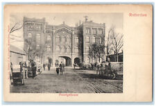 c1905 Scene at Poortgebouw Rotterdam Netherlands Unposted Antique Postcard picture