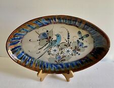 Vintage Ken Edwards El Palomar Mexican Pottery Oval Serving Platter 16 3/4