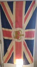 Vintage Flag of the Consulates General of the United Kingdom ~ Linen ~ 73 X 36