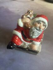 Limoges France Rochard Hinged Santa Claus with Gifts Box, Hand Painted picture