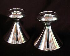 GORHAM STERLING SILVER CANDLE HOLDERS *DANISH MODERN MCM* c.1960 picture