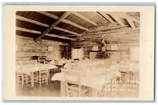 Buffalo Wyoming WY Postcard RPPC Photo Paradise Ranch Dining Room 1936 Vintage picture