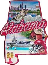 Alabama State Outline Foil Fridge Magnet picture