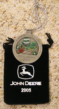 2005 John Deere Pewter Christmas Ornament NEW picture