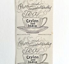 Ceylon And India Tea 1897 Advertisement Victorian Hot Beverage Teas DWKK9 picture