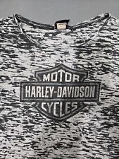 Harley Davidson Women's Large T-Shirt Black White picture