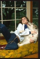 1980s TRACEY E. BREGMAN w/ Family Dog Original 35mm Slide Transparency picture