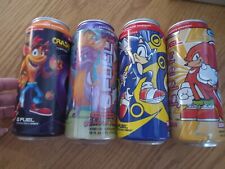 G-Fuel Collectible Cans - Sonic - Knuckles - Spyro - Crash Bandicoot - Lot of 4 picture