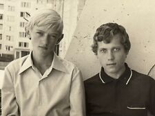 1960s Young Handsome Man Students Guy Friends Vintage Photo Snapshot picture