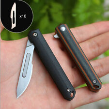 G10 Pocket Utility Knife Replace Scalpel Blade EDC Outdoor Camping Folding Knife picture