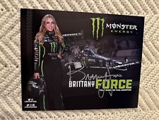 Brittany Force NHRA Drag Racing Promo Card Nhra Photo 2021 Autographed picture