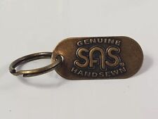 Set of 6 Vintage SAS Genuine Bronze Embossed Advertising Promo Keychain picture