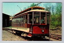 Baltimore MD-Maryland, Streetcar Museum, Convertible Streetcar Vintage Postcard picture