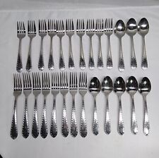 Towle 18/8 Stainless Steel Dinner Salad Fork TableSpoon Diamond Pattern Flatware picture