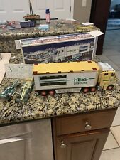 2003 Hess Toy Truck and Race Cars Original Box Lights Work See Listing For Info picture