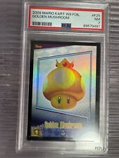2009 Enterplay Mario Kart Wii Foil F25 - Golden Mushroom Trading Card PSA 7 picture