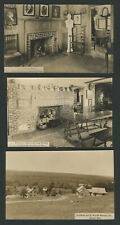 Harvard MA: Three 1930s RPPC Photo Postcards FRUITLANDS MUSEUM Interiors & Exter picture