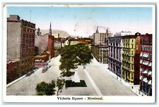 1927 Victoria Square Montreal Quebec Canada Vintage Posted Postcard picture
