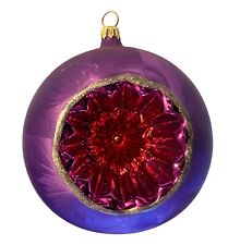 Christopher Radko Reflector Prototype 2001 w/Tag Christmas Ornament Matte Purple picture