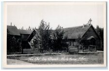 c1940's The Old Log Church Whitehorse Yukon Territory Canada RPPC Photo Postcard picture